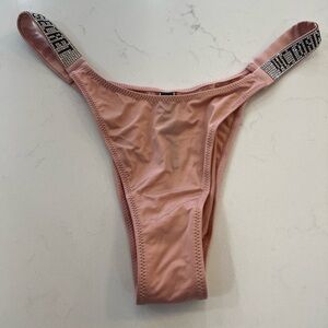 Victoria's Secret Pink Bikini Bottom with Sparkle Detail Size M